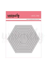UNIQUELY CREATIVE UNIQUELY CREATIVE STITCHED NESTING HEXAGON DIE SET