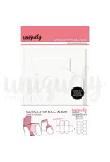 UNIQUELY CREATIVE UNIQUELY CREATIVE WHITE GATEFOLD 6X8 FLIP FOLIO ALBUM
