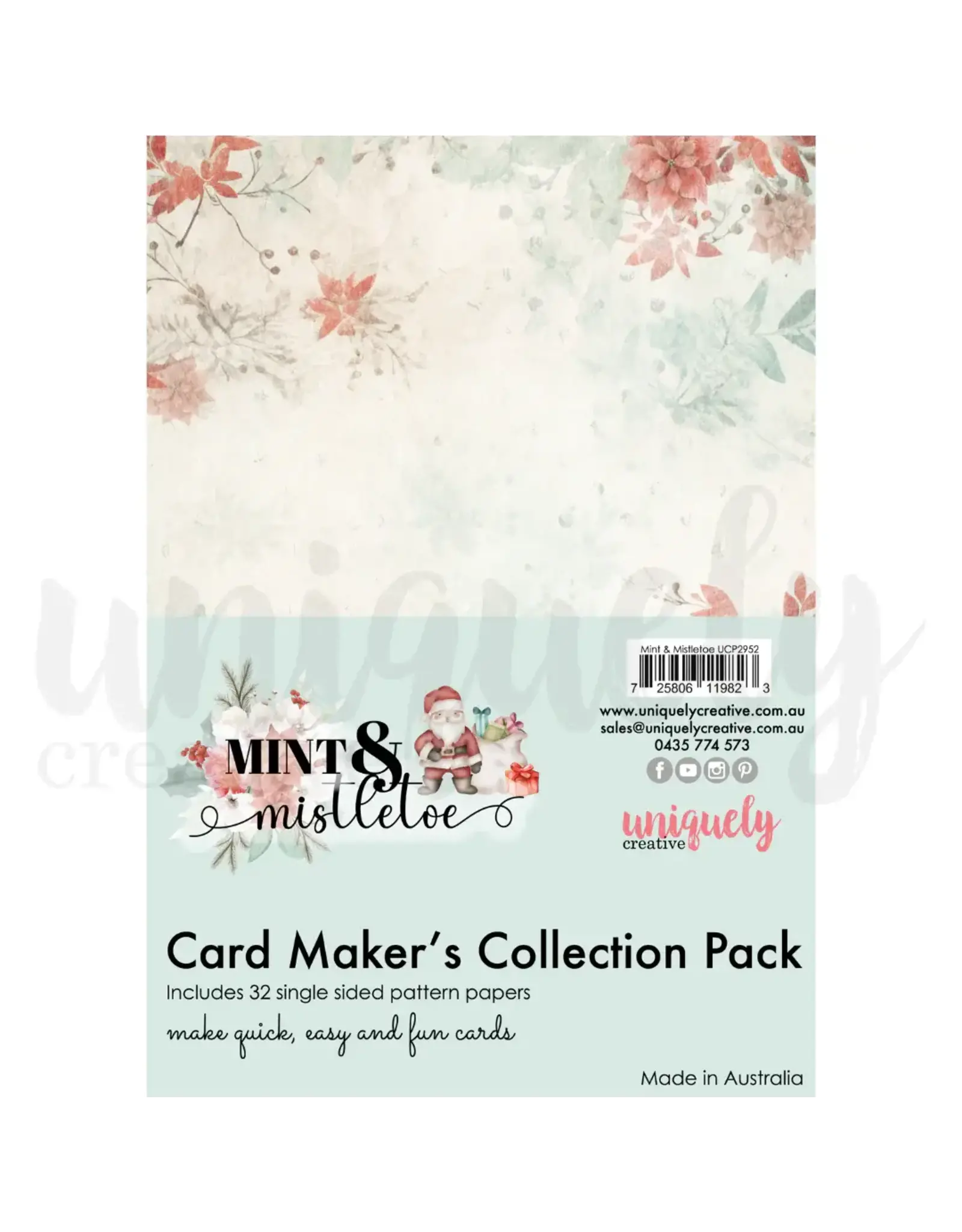 UNIQUELY CREATIVE UNIQUELY CREATIVE MINT & MISTLETOE CARD MAKER'S COLLECTION PACK