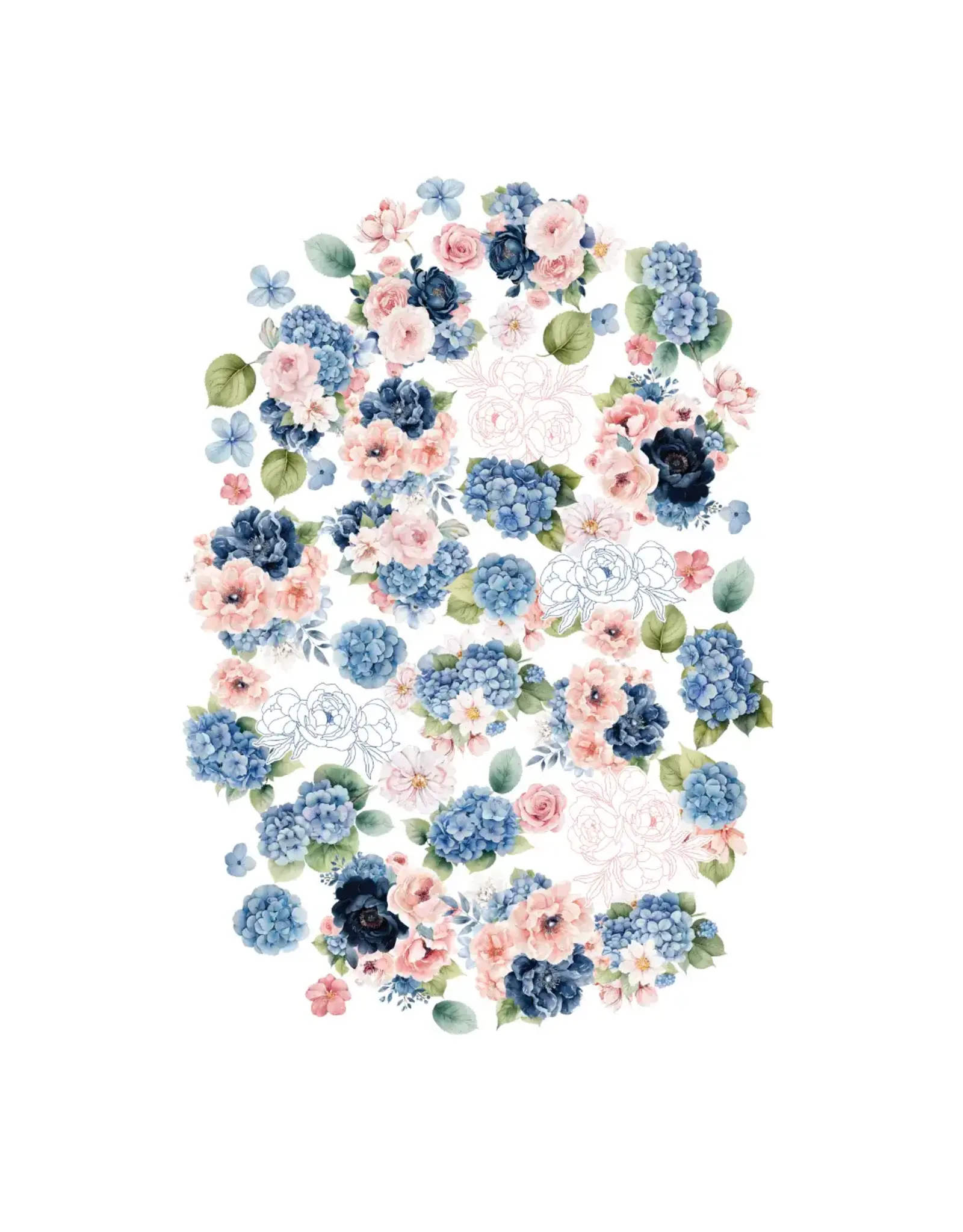 UNIQUELY CREATIVE UNIQUELY CREATIVE INDIGO BLOOM VELLUM CREATIVE CUTS DIE CUTS