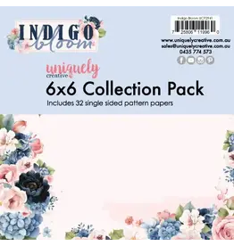 UNIQUELY CREATIVE UNIQUELY CREATIVE INDIGO BLOOM 6x6 COLLECTION PACK