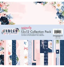 UNIQUELY CREATIVE UNIQUELY CREATIVE INDIGO BLOOM 12x12 COLLECTION PACK