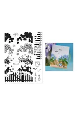 HERO ARTS HERO ARTS SEASIDE BLOOMS COLLECTION COASTAL BLOOMS HEROSCAPE CLEAR STAMP SET
