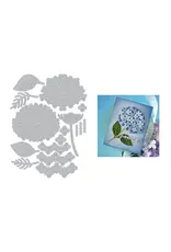 HERO ARTS HERO ARTS SEASIDE BLOOMS COLLECTION LAYERED HYDRANGEA ETCHED DIE SET