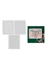 HERO ARTS HERO ARTS CANDY CANE SEASON COLLECTION CANDY CANE TOSS UP STENCIL SET