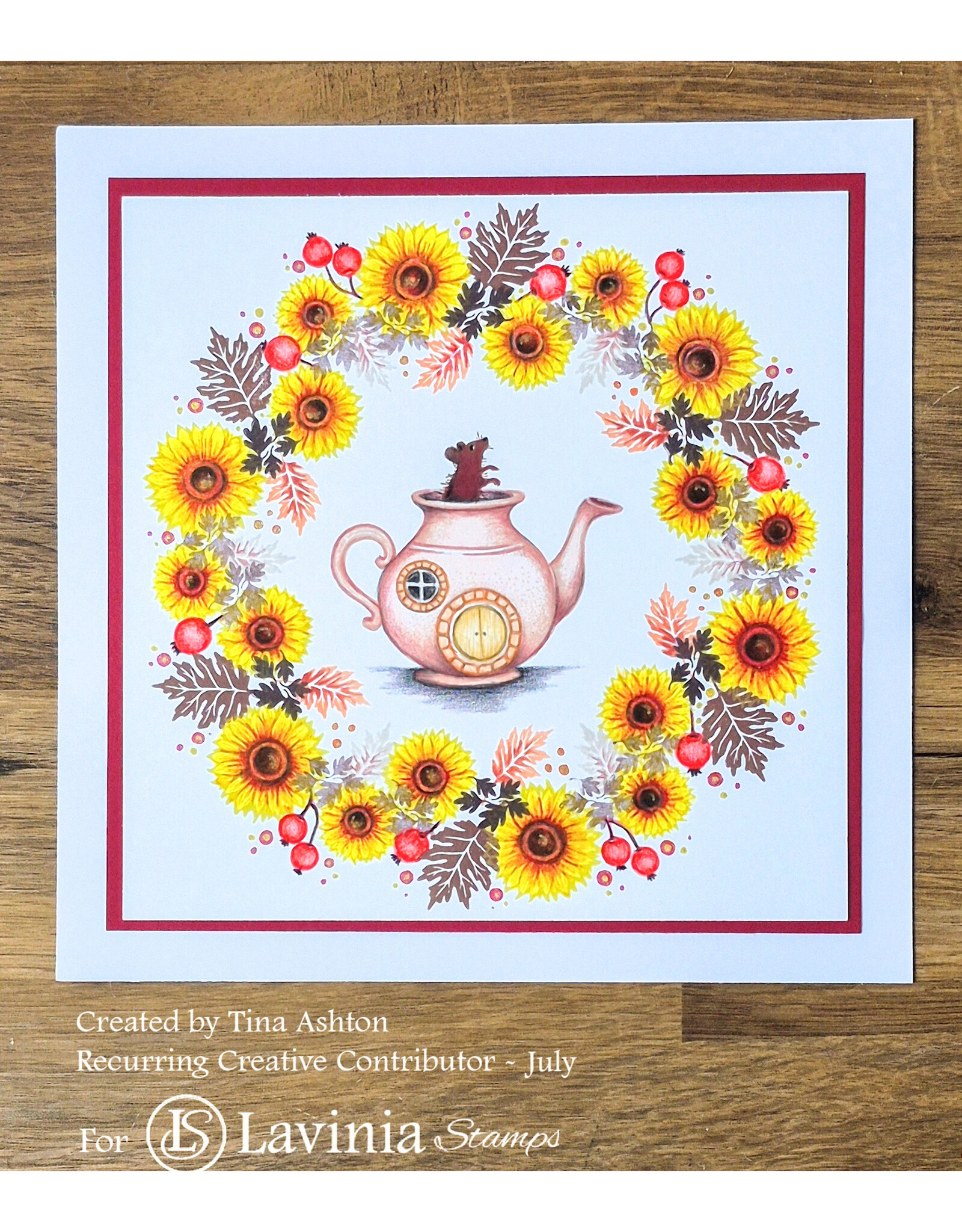 LAVINIA STAMPS LAVINIA STAMPS TEAPOT COTTAGE CLEAR STAMP SET