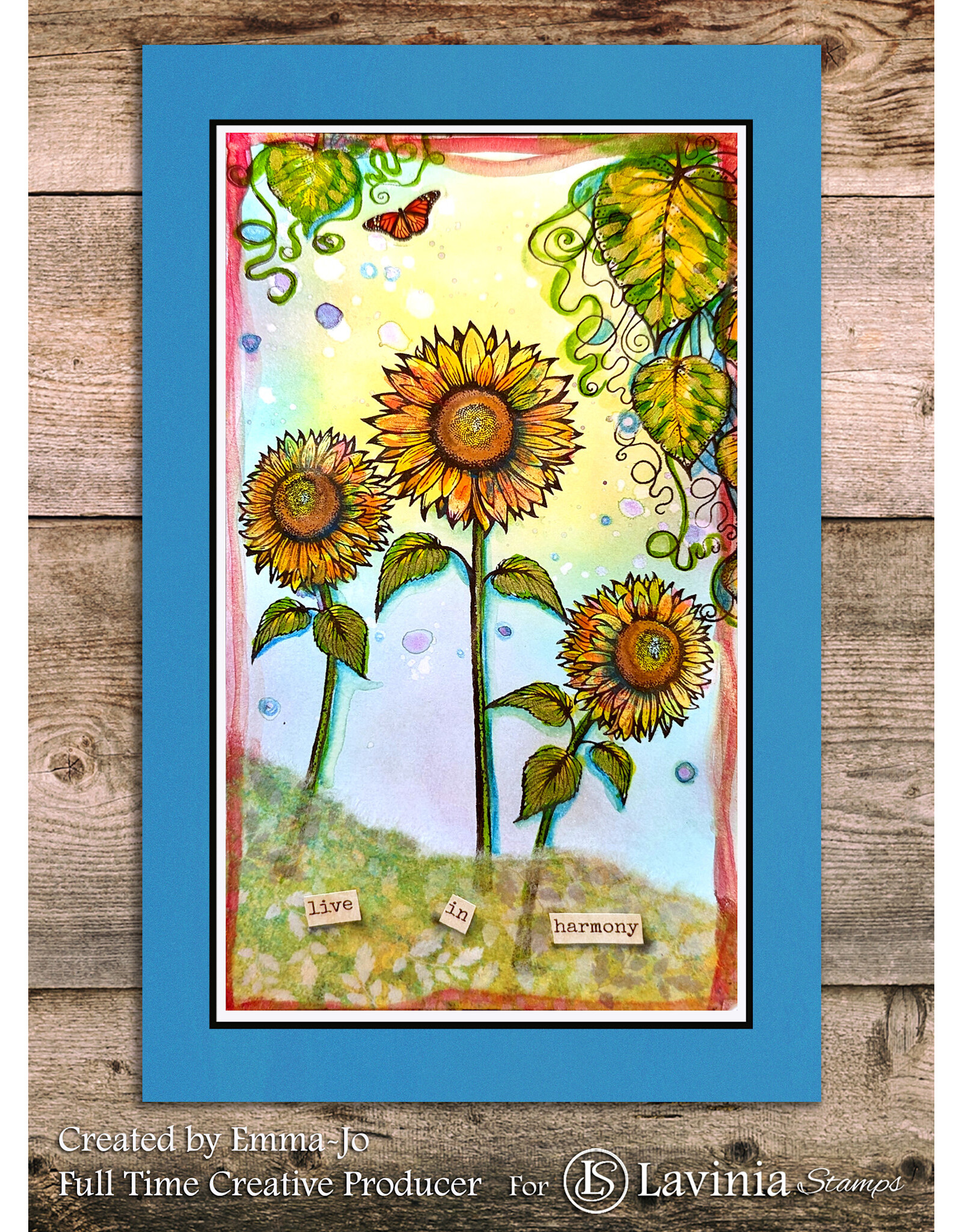 LAVINIA STAMPS LAVINIA STAMPS OPEN SUNFLOWER CLEAR STAMP