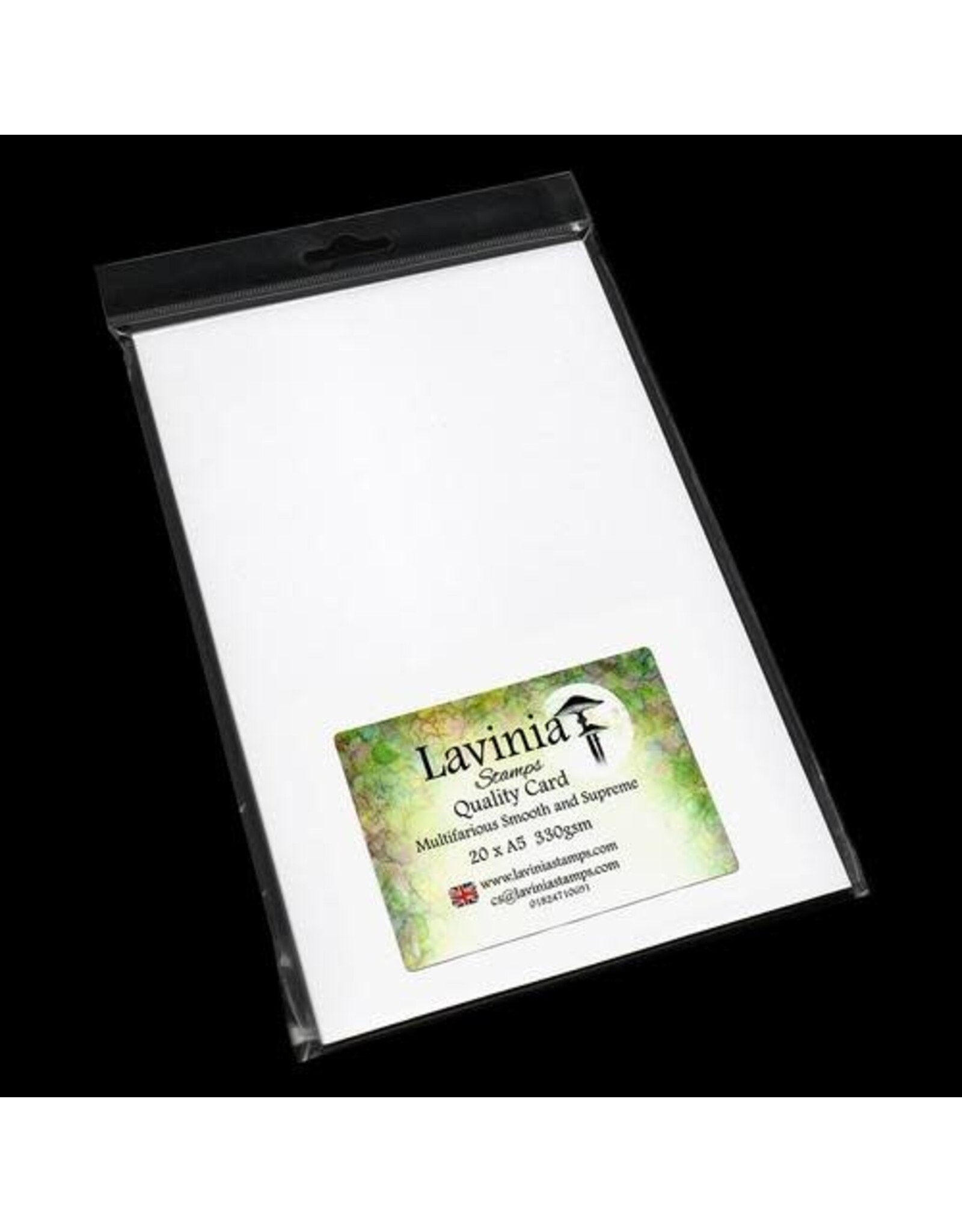 LAVINIA STAMPS LAVINIA QUALITY CARD MULTIFARIOUS SMOOTH AND SUPREME WHITE A5 20PC