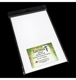 LAVINIA STAMPS LAVINIA QUALITY CARD MULTIFARIOUS SMOOTH AND SUPREME WHITE A5 20PC