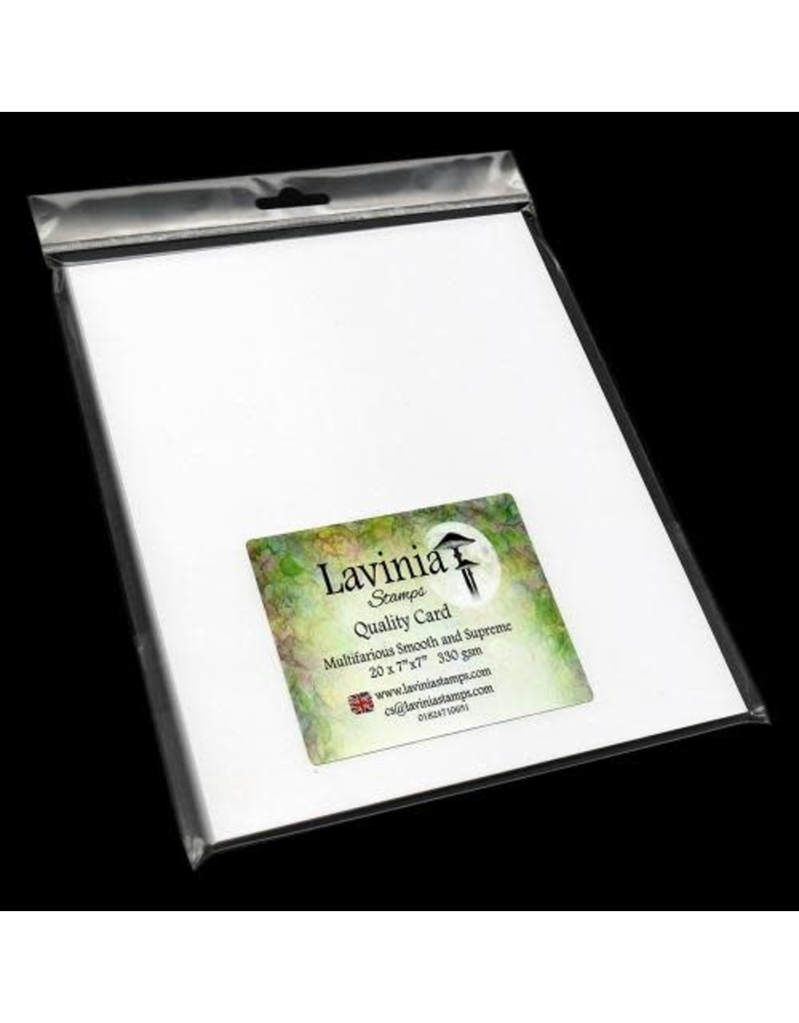 LAVINIA STAMPS LAVINIA QUALITY CARD MULTIFARIOUS SMOOTH AND SUPREME WHITE 7"x7" 20PCS