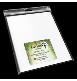 LAVINIA STAMPS LAVINIA QUALITY CARD MULTIFARIOUS SMOOTH AND SUPREME WHITE 7"x7" 20PCS