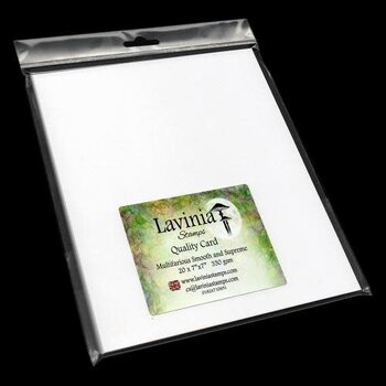 LAVINIA STAMPS LAVINIA QUALITY CARD MULTIFARIOUS SMOOTH AND SUPREME WHITE 7"x7" 20PCS