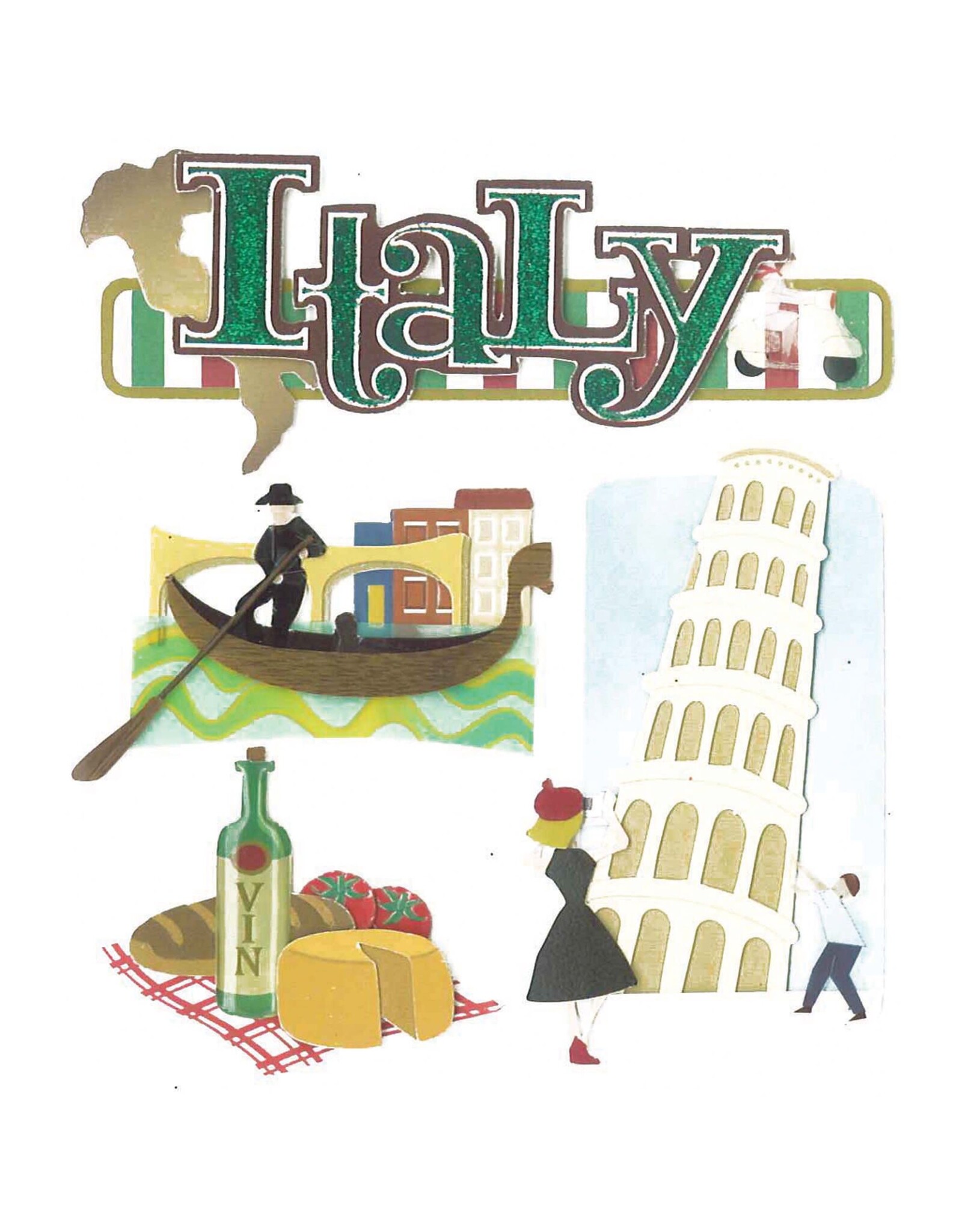 JOLEE’S JOLEE'S BOUTIQUE ITALY DIMENSIONAL STICKERS