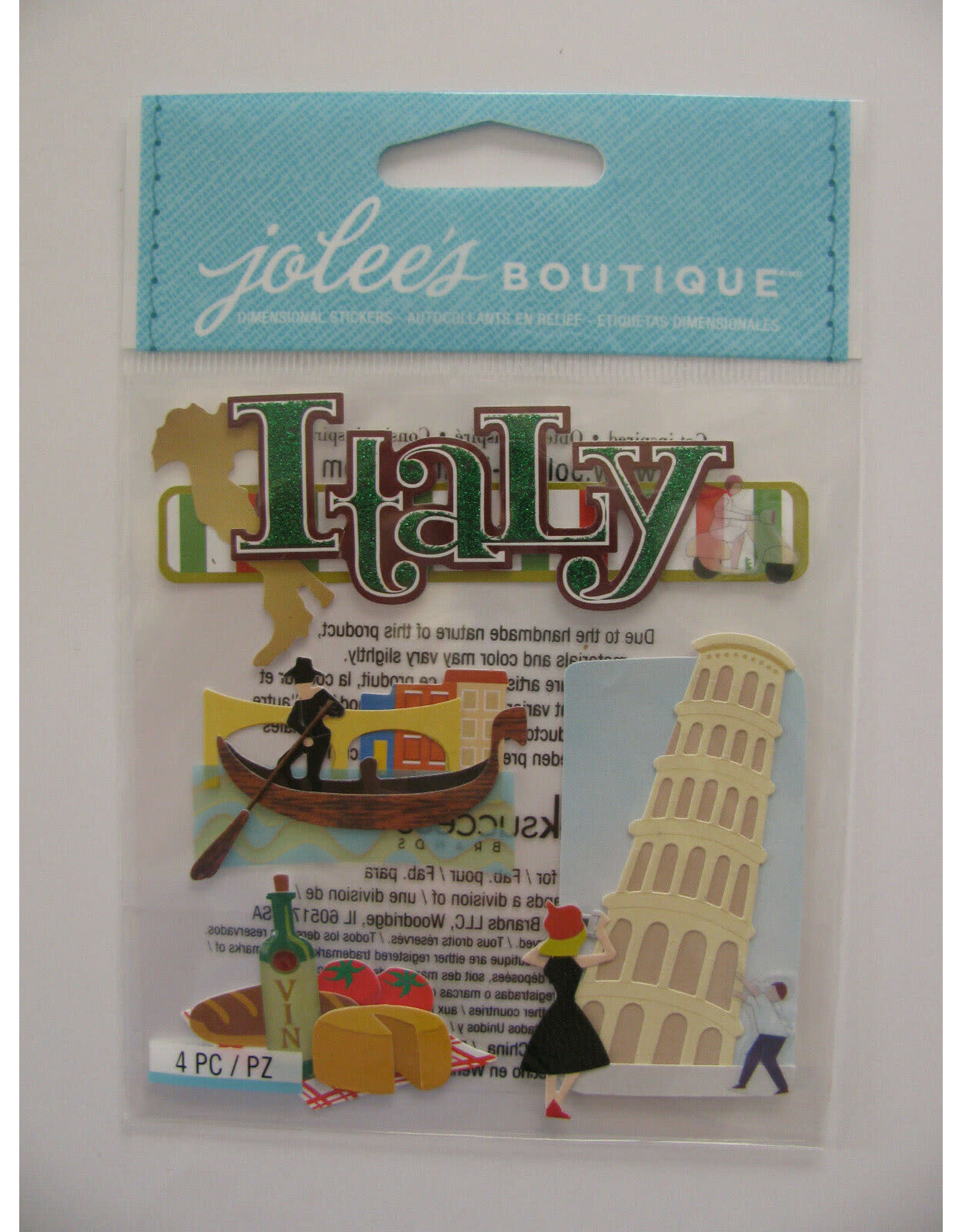 JOLEE’S JOLEE'S BOUTIQUE ITALY DIMENSIONAL STICKERS
