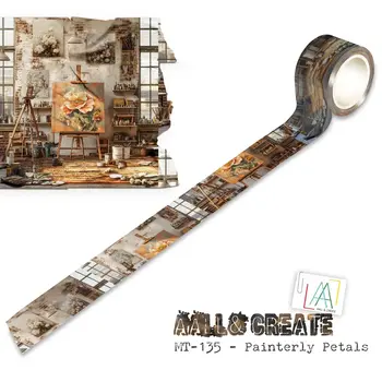 AALL & CREATE AALL & CREATE #135 PAINTERLY PETALS LAYER IT UP! WASHI TAPE
