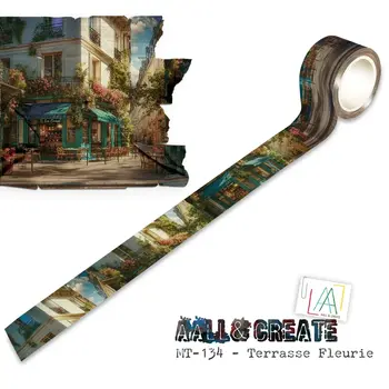 AALL & CREATE AALL & CREATE #134 TERRASSE FLEURIE LAYER IT UP! WASHI TAPE
