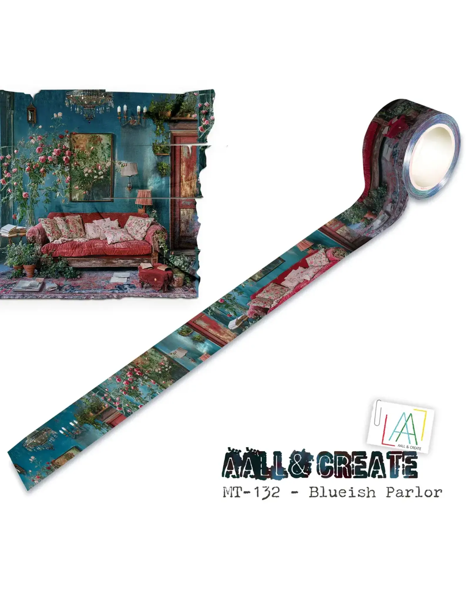 AALL & CREATE AALL & CREATE #132 BLUEISH PARLOR LAYER IT UP! WASHI TAPE