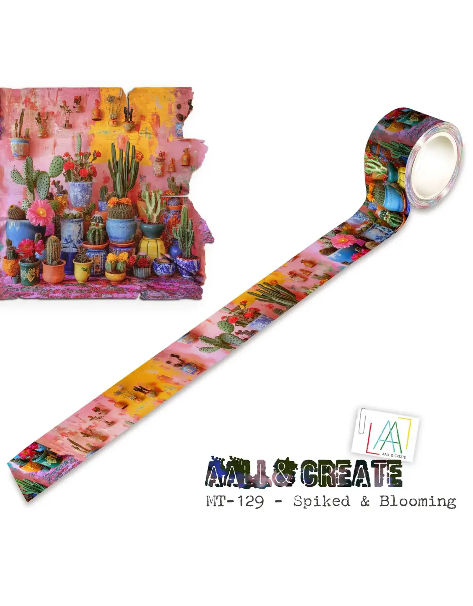 AALL & CREATE AALL & CREATE #129 SPIKED & BLOOMING LAYER IT UP! WASHI TAPE