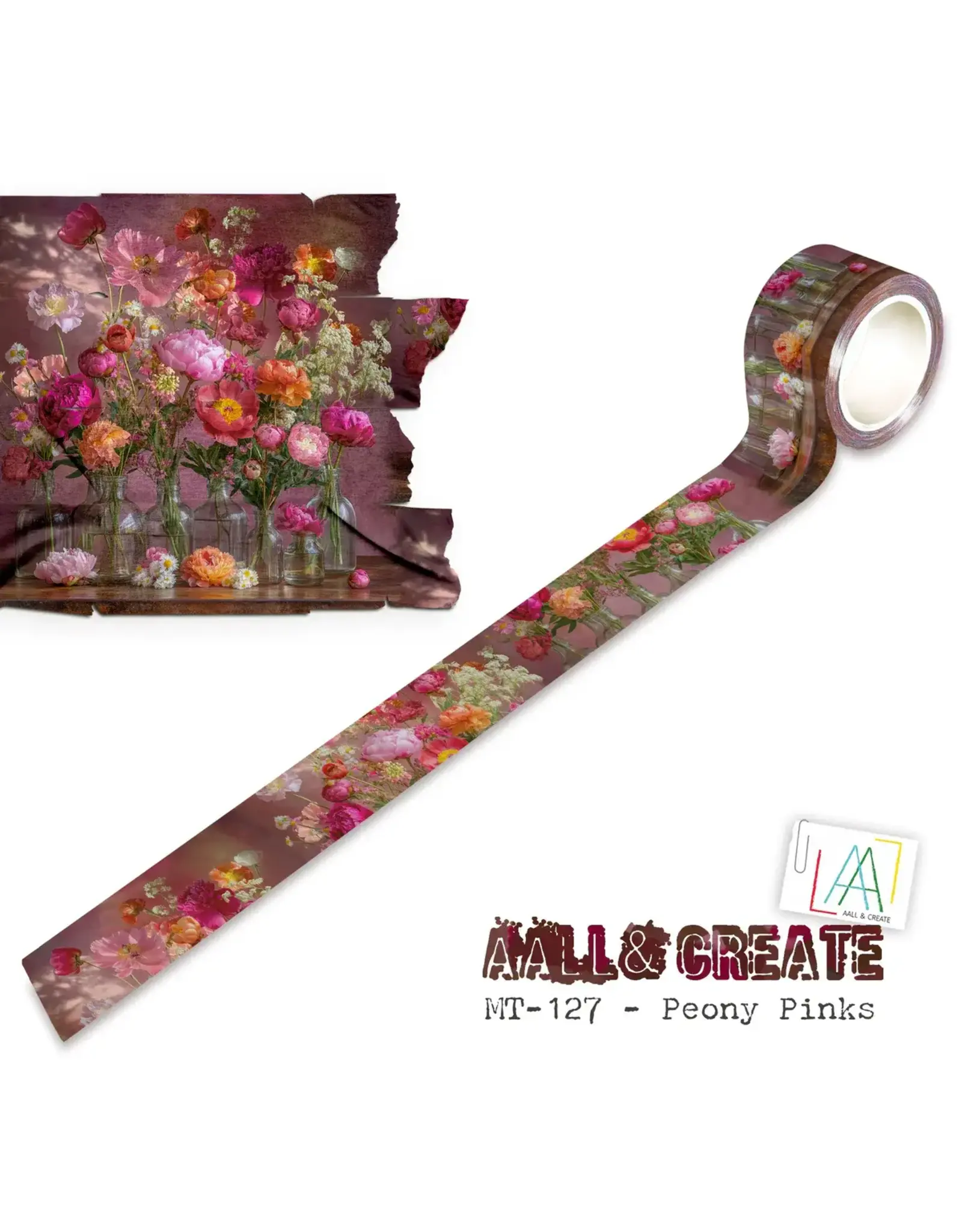 AALL & CREATE AALL & CREATE #127 PEONY PINKS LAYER IT UP! WASHI TAPE