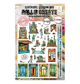 AALL & CREATE AALL & CREATE AUTOUR DE MWA #1305 HELLO NEIGHBOUR! A5 CLEAR STAMP SET