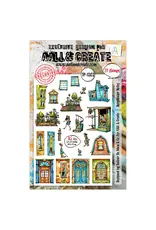 AALL & CREATE AALL & CREATE AUTOUR DE MWA #1303 NEIGHBOUR NOTES A5 CLEAR STAMP SET