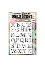 AALL & CREATE AALL & CREATE AUTOUR DE MWA #1275 AGED MANUSCRIPT A5 CLEAR STAMP SET