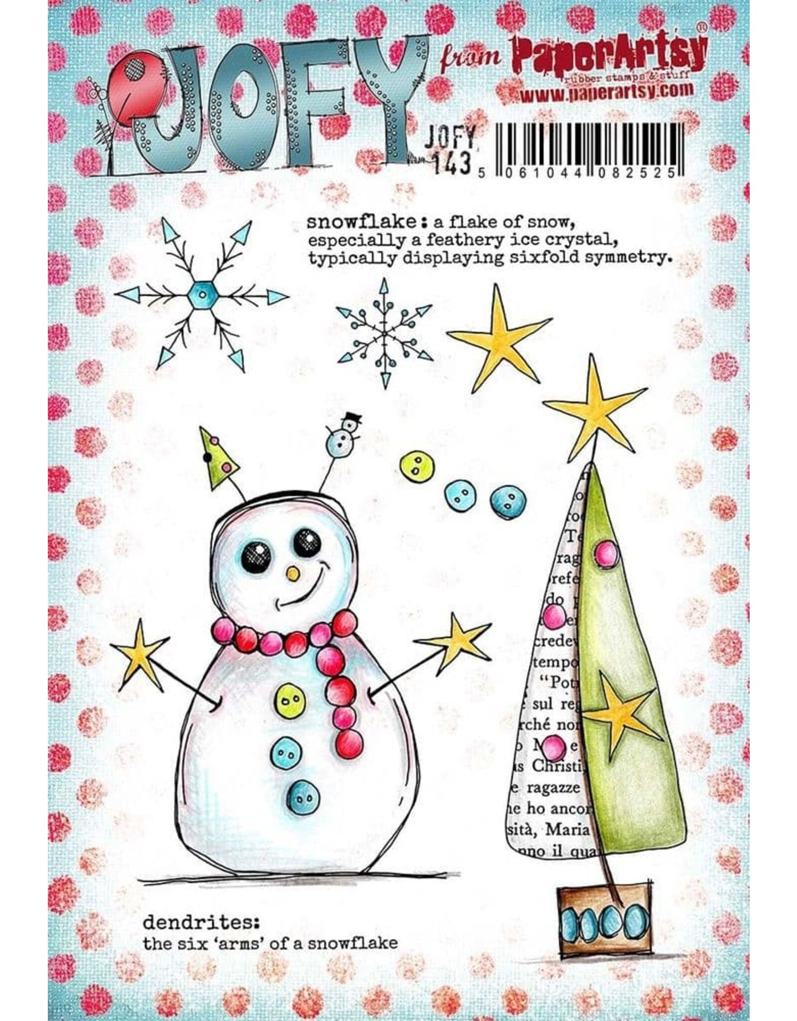 PAPER ARTSY PAPER ARTSY JOFY 143 CLING STAMP SET