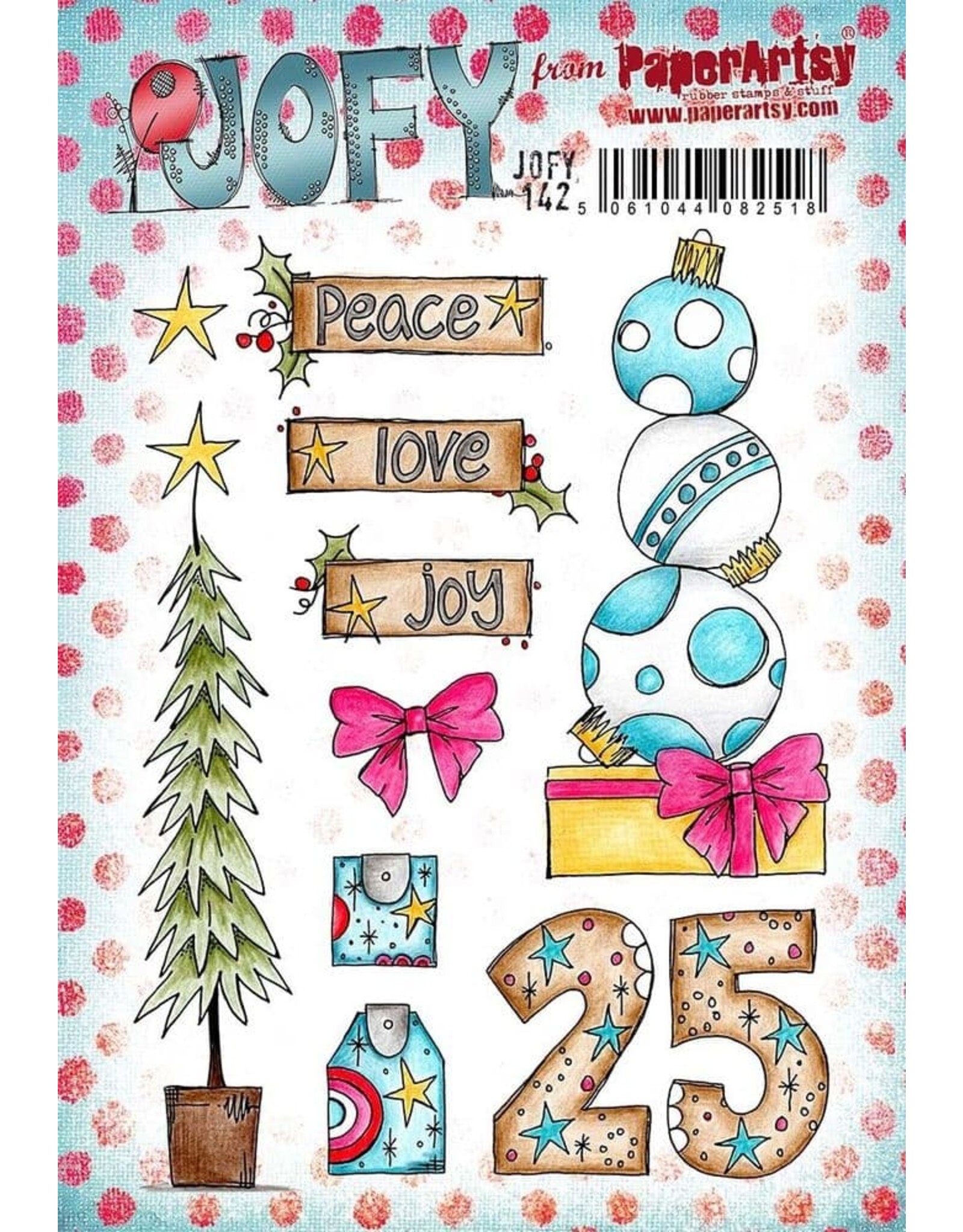 PAPER ARTSY PAPER ARTSY JOFY 142 CLING STAMP SET