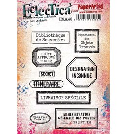 PAPER ARTSY PAPER ARTSY ECLECTICA SETH APTER ESA48 CLING STAMP SET