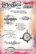 PAPER ARTSY PAPER ARTSY ECLECTICA SETH APTER ESA47 CLING STAMP SET