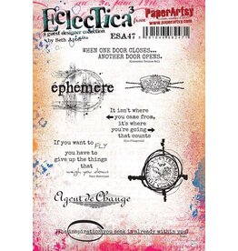 PAPER ARTSY PAPER ARTSY ECLECTICA SETH APTER ESA47 CLING STAMP SET