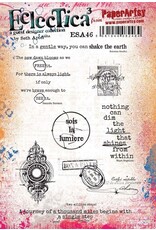 PAPER ARTSY PAPER ARTSY ECLECTICA SETH APTER ESA46 CLING STAMP SET