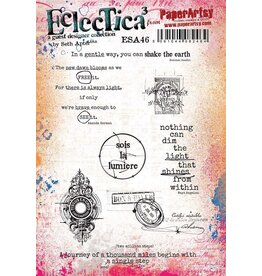 PAPER ARTSY PAPER ARTSY ECLECTICA SETH APTER ESA46 CLING STAMP SET