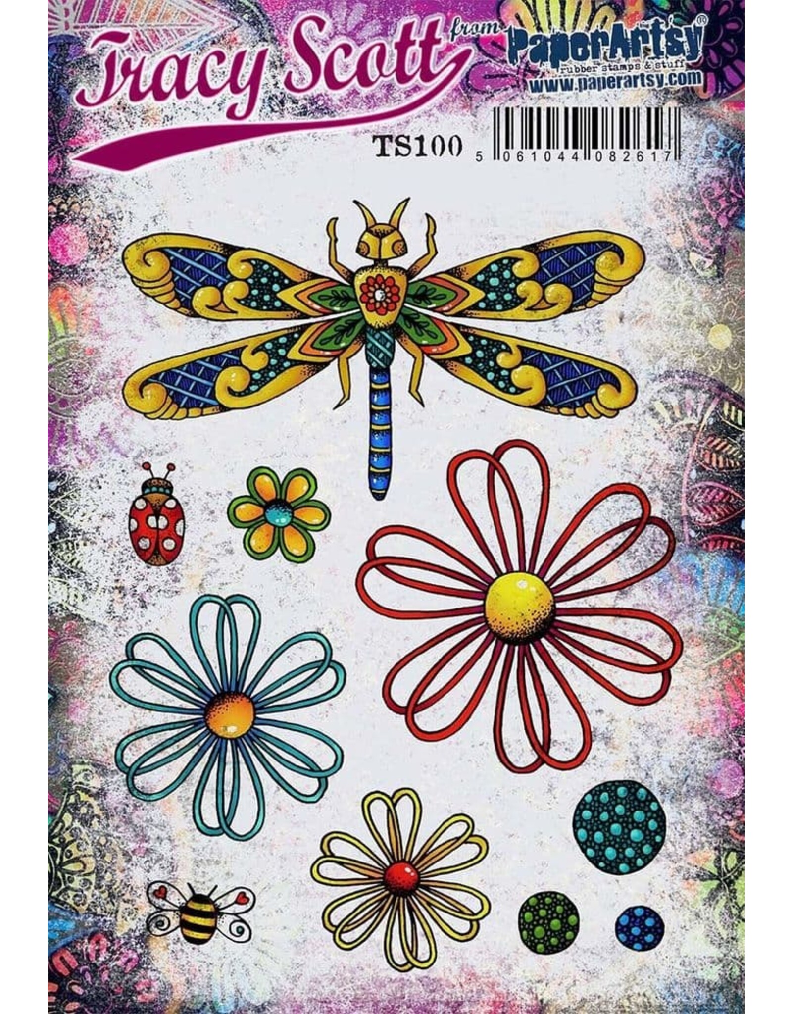 PAPER ARTSY PAPER ARTSY TRACY SCOTT TS100 CLING STAMP SET