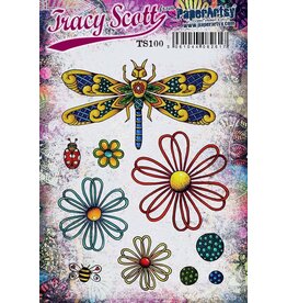 PAPER ARTSY PAPER ARTSY TRACY SCOTT TS100 CLING STAMP SET