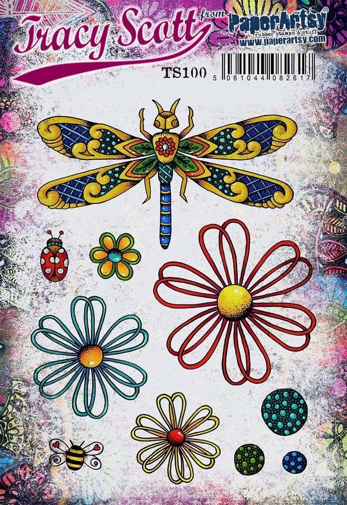 PAPER ARTSY PAPER ARTSY TRACY SCOTT TS100 CLING STAMP SET