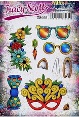 PAPER ARTSY PAPER ARTSY TRACY SCOTT TS099 CLING STAMP SET