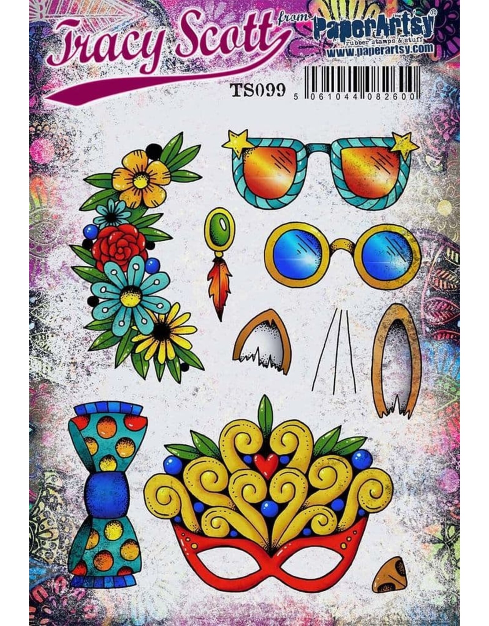 PAPER ARTSY PAPER ARTSY TRACY SCOTT TS099 CLING STAMP SET