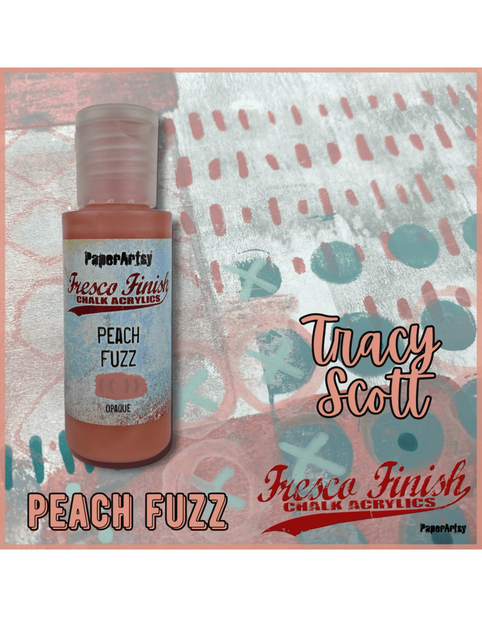 PAPER ARTSY PAPER ARTSY FRESCO FINISH PEACH FUZZ ACRYLIC PAINT 50ML