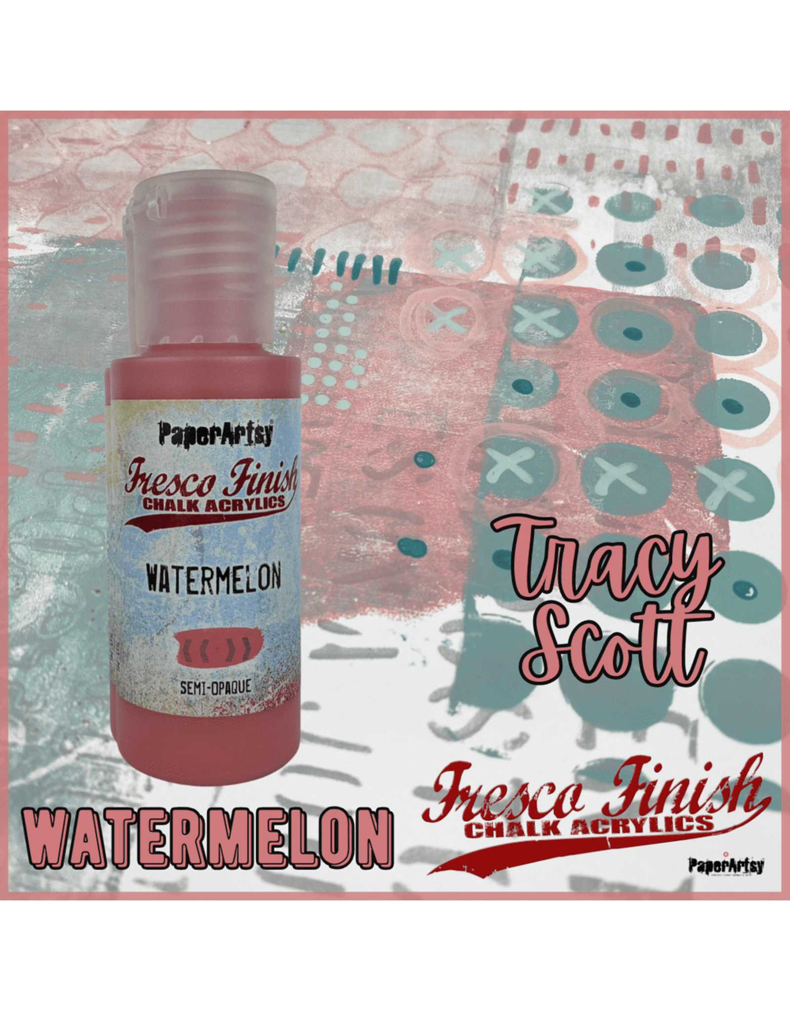 PAPER ARTSY PAPER ARTSY FRESCO FINISH TS-WATERMELON ACRYLIC PAINT 50ML
