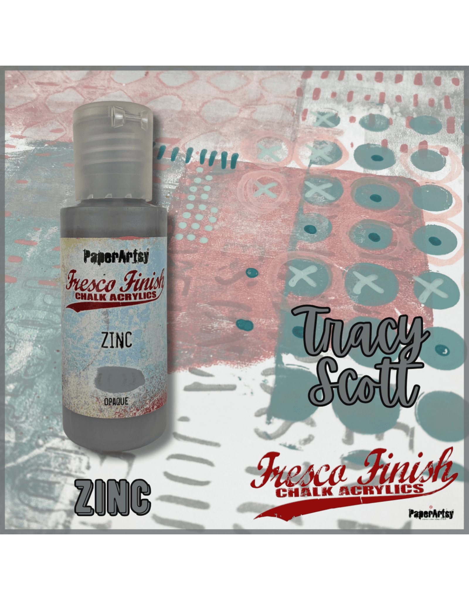 PAPER ARTSY PAPER ARTSY FRESCO FINISH TS-ZINC ACRYLIC PAINT 50ML