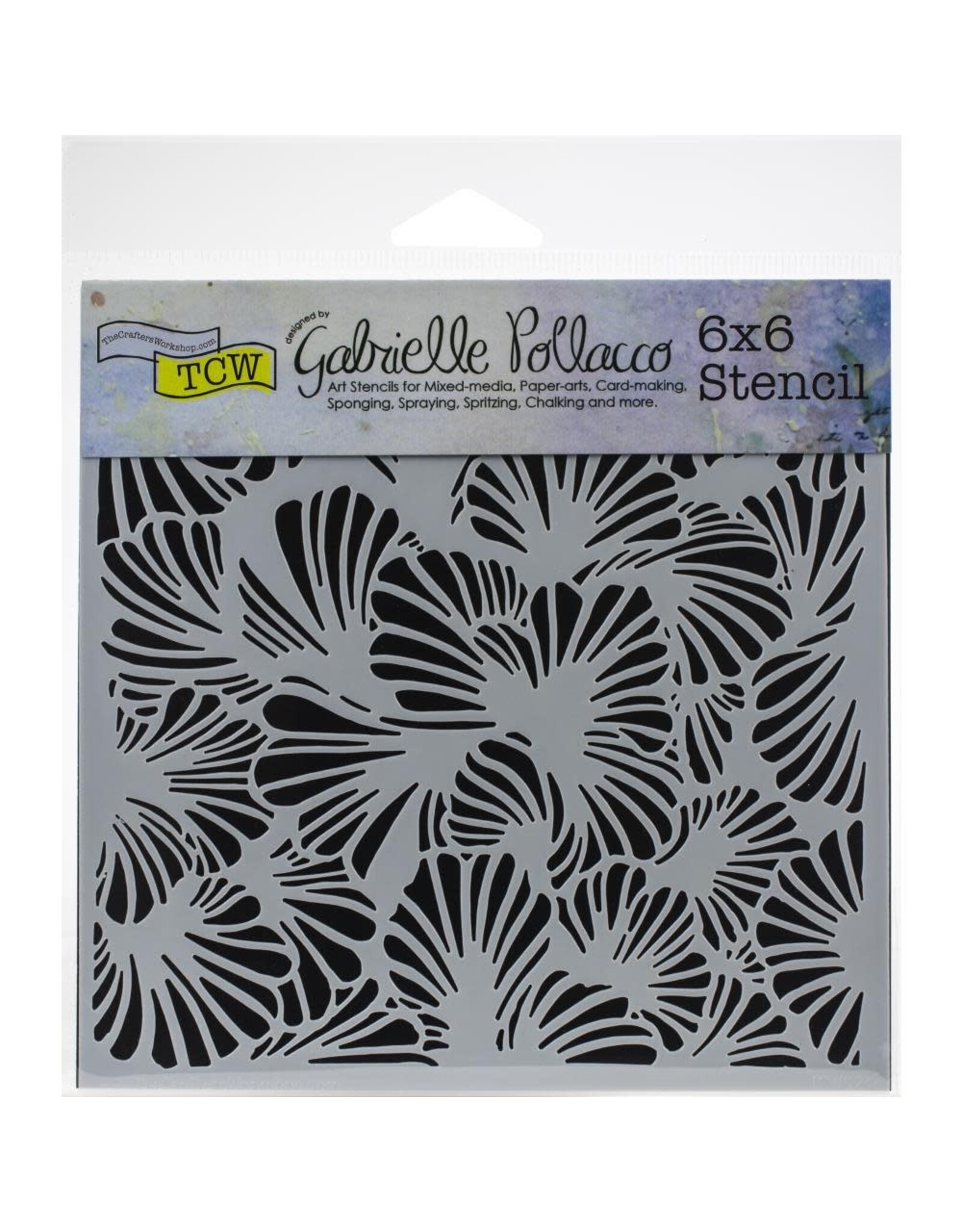 CRAFTERS WORKSHOP THE CRAFTER'S WORKSHOP GABRIELLE POLLACCO LUSH PETALS 6X6 STENCIL