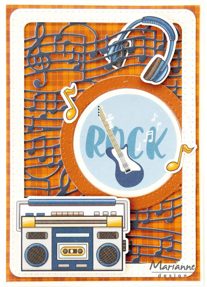MARIANNE DESIGNs MARIANNE DESIGNS CREATABLES MUSICAL FRAME A6 DIE