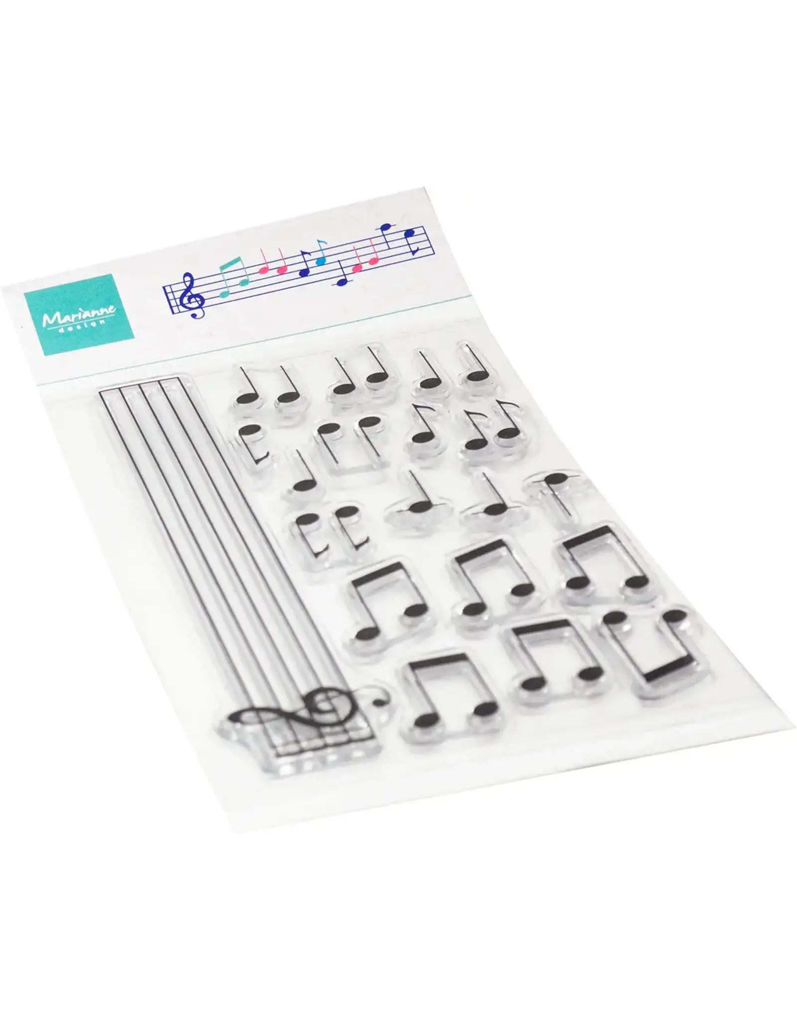 MARIANNE DESIGNS MARIANNE DESIGN MUSICAL NOTES CLEAR STAMP SET