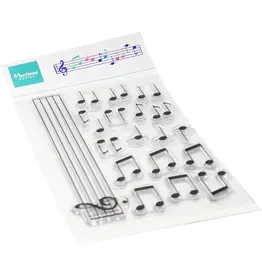 MARIANNE DESIGNS MARIANNE DESIGN MUSICAL NOTES CLEAR STAMP SET