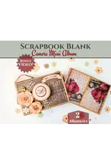 CRAFTREAT CRAFTREAT SCRAPBOOK BLANKS MATCHBOX CAMERA BLACK & KRAFT COLOR