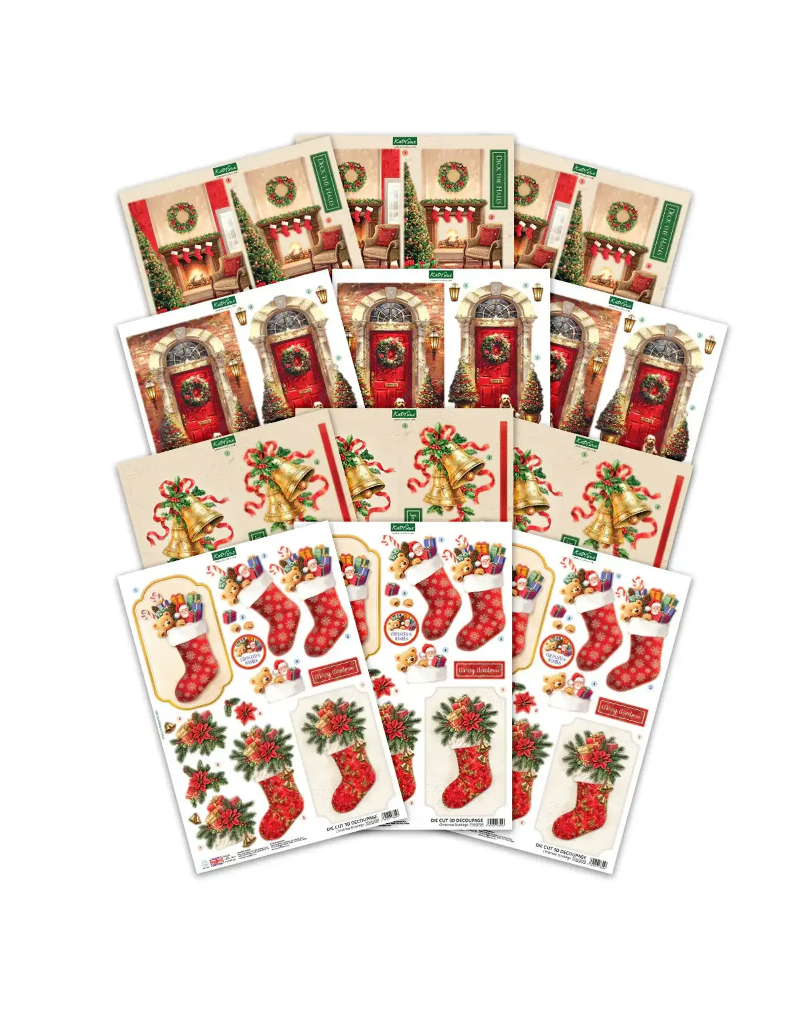 KATY SUE KATY SUE DECK THE HALLS DIE CUT DECOUPAGE COLLECTION