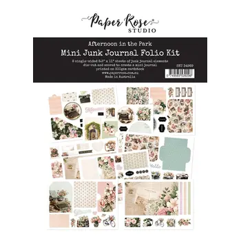 PAPER ROSE PAPER ROSE AFTERNOON IN THE PARK 8.5x11 MINI JUNK JOURNAL FOLIO KIT