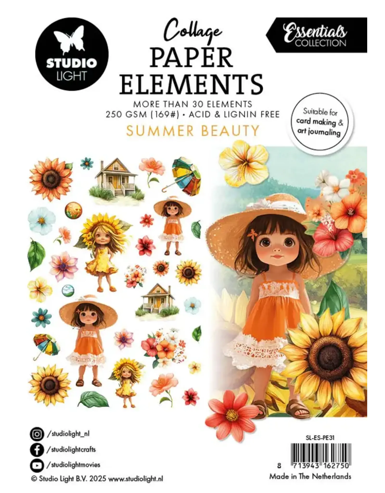 STUDIOLIGHT STUDIOLIGHT ESSENTIALS COLLECTION SUMMER BEAUTY PAPER ELEMENTS
