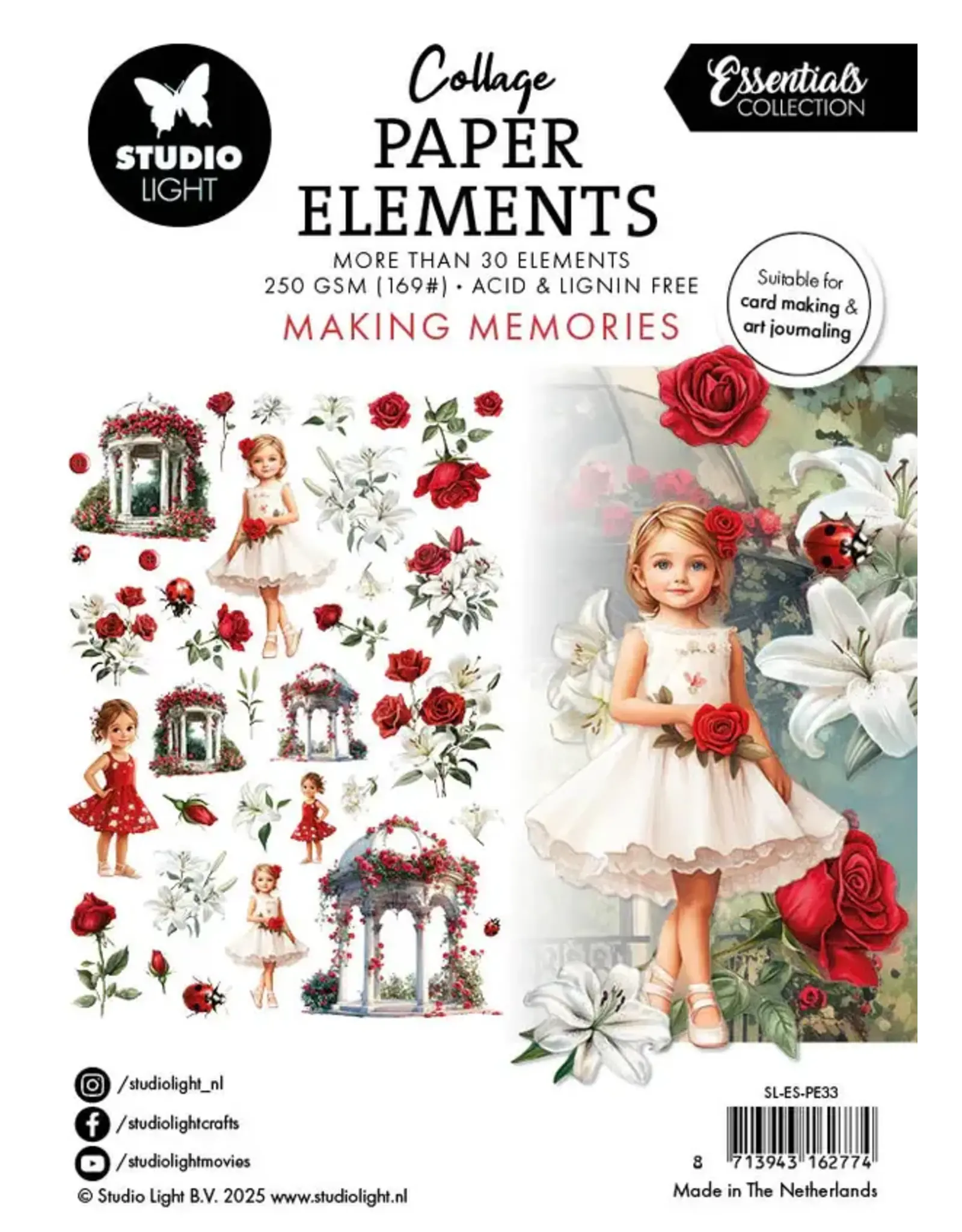 STUDIOLIGHT STUDIOLIGHT ESSENTIALS COLLECTION MAKING MEMORIES PAPER ELEMENTS